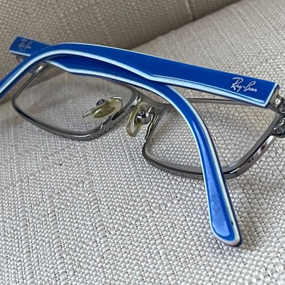 Ray-Ban Youth Eyeglasses Frame Gunmetal/Blue Tone Glass Frame RB1032 45[]15 125 - Picture 5 of 12